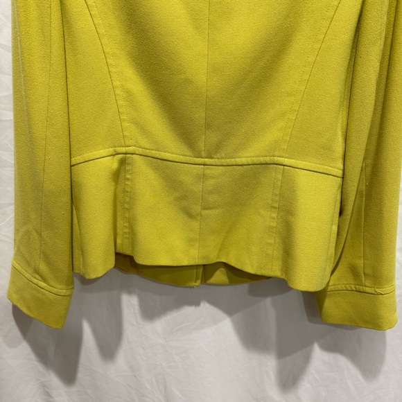 Structured Mandarin Collar Career Blazer Jacket Womens 10 Office Workwear Tahari - Picture 7 of 11